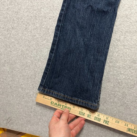 Levis Jeans Mens 29x30 Blue 527 Slim Bootcut Western Cowboy Denim (Tag 30x32) - Picture 6 of 11